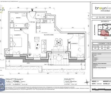 Appartement à louer 3 pièces 59.96m² - Photo 2
