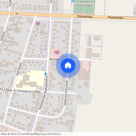 ul. Tadeusza Kościuszki, Granowo, Granowo, grodziski, wielkopolskie