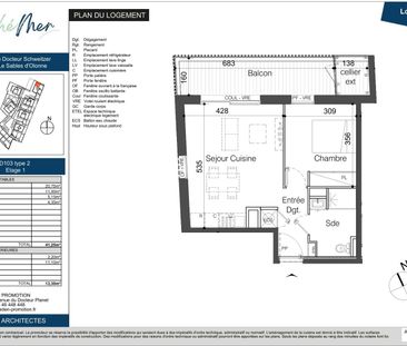 location Appartement T2 DE 41.25m² À LES SABLES D'OLONNE - Photo 1
