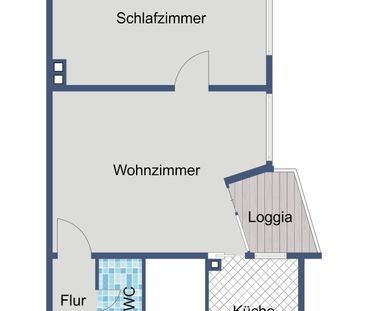 Helle 2-Zimmer-Wohnung mit Balkon im 5. Obergeschoss - Photo 4