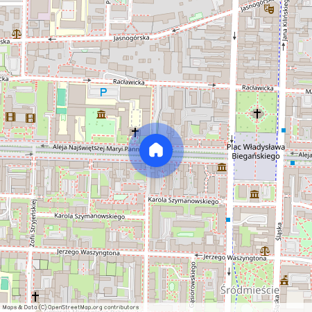 al. Aleja Najświętszej Maryi Panny, Śródmieście, Częstochowa, śląskie