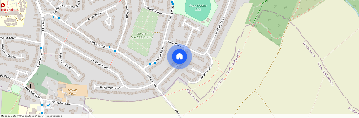 Links Road, Lower Penn WV4