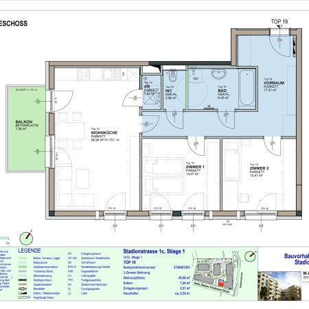 3-Zimmer-Wohnung mit Balkon, Top 19 - Photo 3