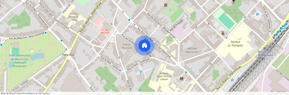 Rue des Étudiants - Studentenstraat 51, 7700 Mouscron, Belgium