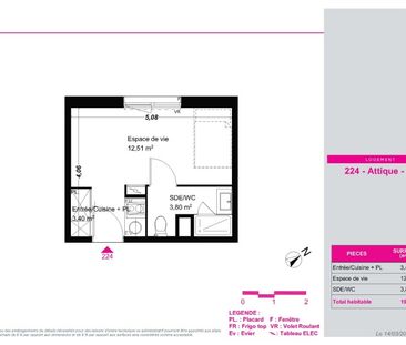 Location Appartement 1 pièce 19m² FRANQUEVILLE ST PIERRE 76520 - Photo 1