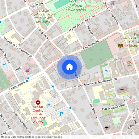 ul. Listopadowa 35, Górne Przedmieście, Bielsko-Biała, śląskie