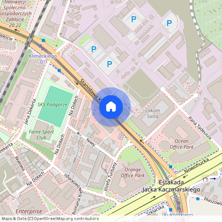 ul. Stanisława Klimeckiego, Zabłocie, Podgórze, Kraków, małopolskie