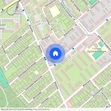 ul. Stanisława Moniuszki, Pabianice, pabianicki, łódzkie