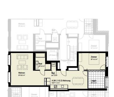2.5 Zimmer, 71 m², 2. Stock - Photo 6