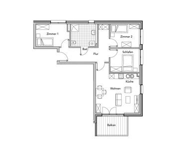 Moderne 4-Zimmerwhg. mit sonnigem Balkon - Photo 4