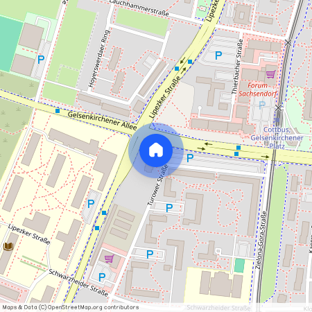 Turower Straße 16, 03048 Cottbus, Sachsendorf