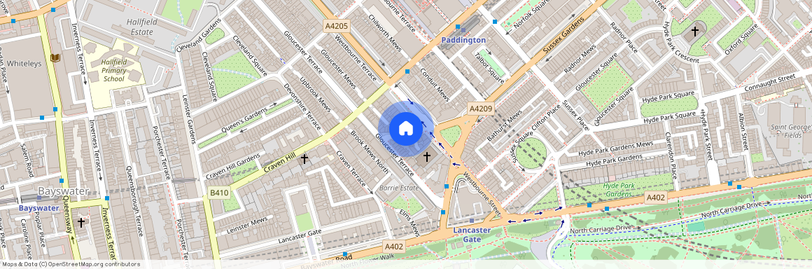 Westbourne Crescent, Lancaster Gate, W2 3DB, London