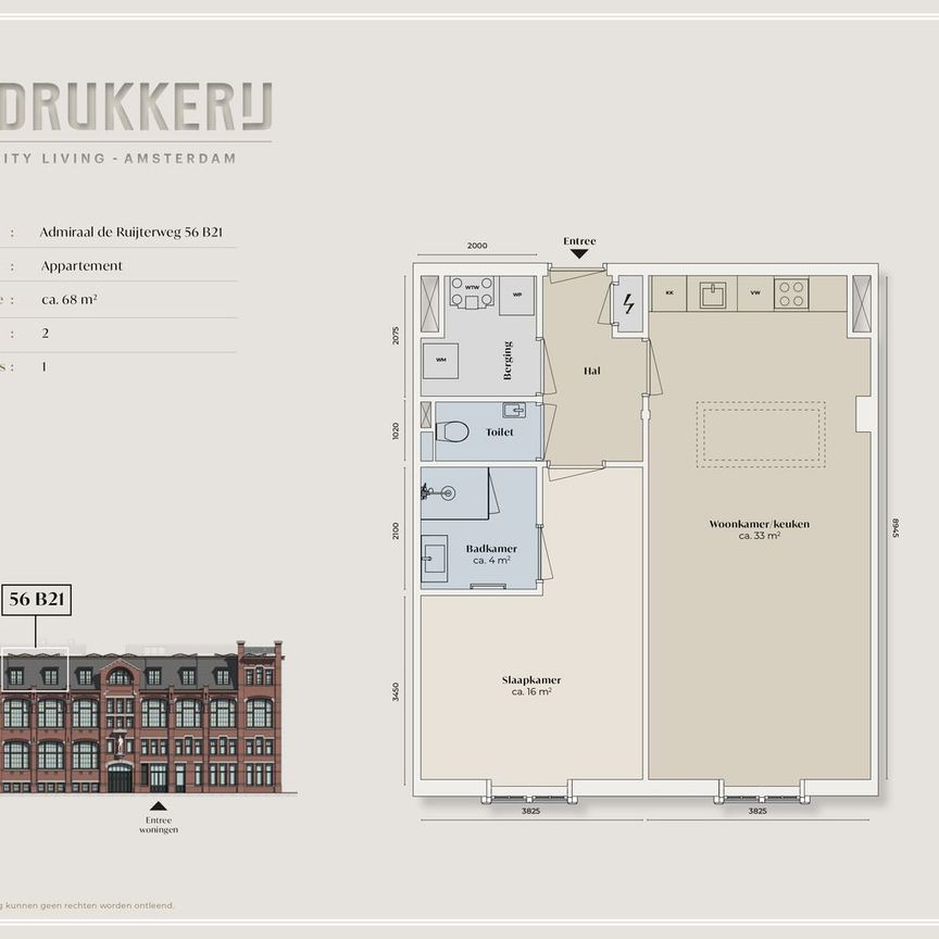 Appartement te huur: Admiraal De Ruijterweg 56-B21 1056 GL Amsterdam - Photo 2