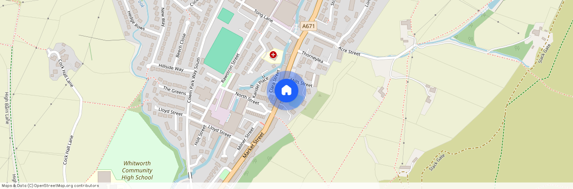 Market Street, Whitworth, Rochdale, Lancashire, OL12