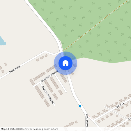 ul. Świerkowa os radosne, Czmoń, Kórnik, poznański, wielkopolskie