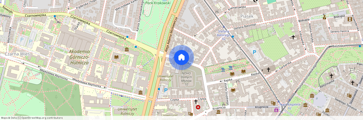 ul. Czarnowiejska, Piasek, Stare Miasto, Kraków, małopolskie