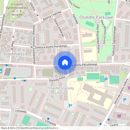 ul. marsz. Józefa Piłsudskiego, Ostrołęka, mazowieckie