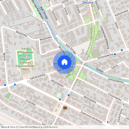 ul. Samarytanka, Zacisze, Targówek, Warszawa, mazowieckie