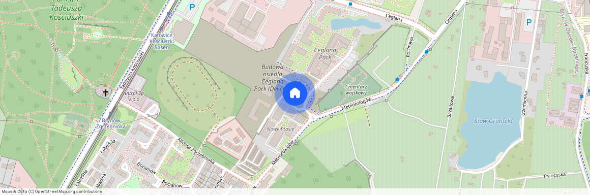 ul. Meteorologów, Brynów-Osiedle Zgrzebnioka, Katowice, śląskie