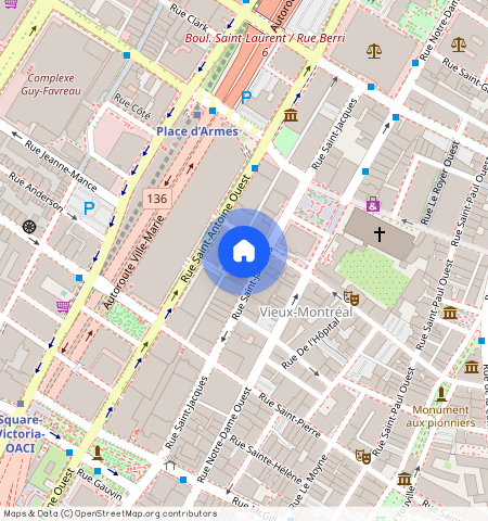 ** Rue St-Jacques, app. 101, Montréal (Ville-Marie), H2Y1M6