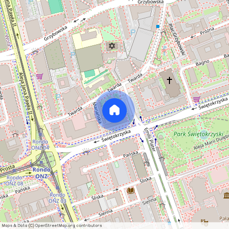 Warszawa, Śródmieście, Plater, Emilii