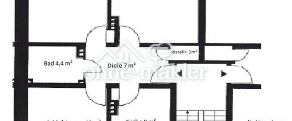 3 Zimmer Wohnung mit Balkon - Foto 1