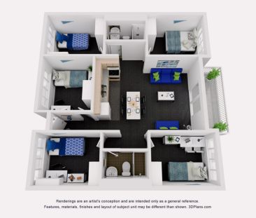 5 Bedroom Apartment north-Double Bed - Photo 5