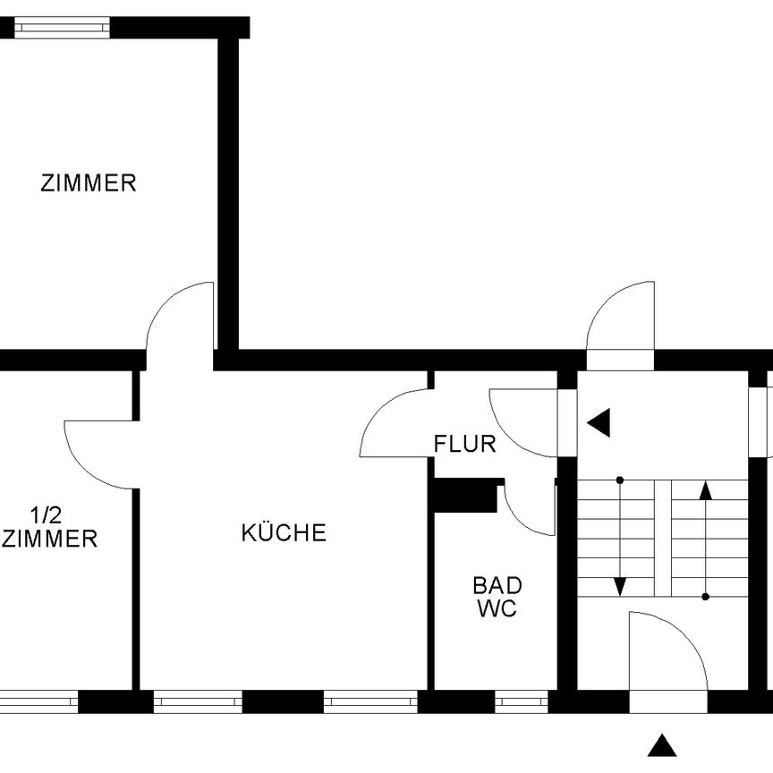 Wohnung mit großzügiger Küche im Erdgeschoss // EG links - Foto 1