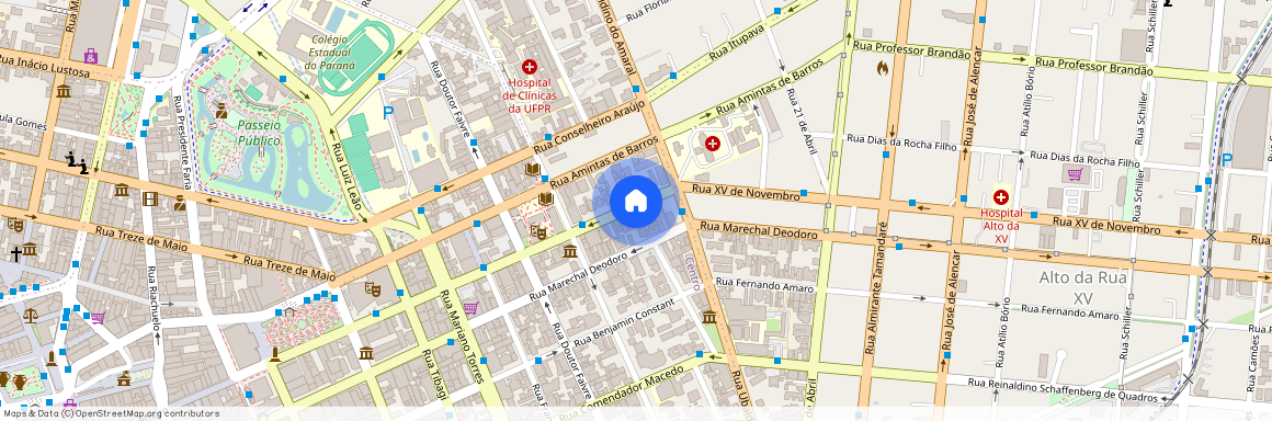 Rua XV de Novembro, 1500 - 80060000 - Centro - Curitiba