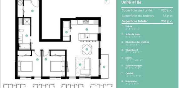 NOUVEAU PROJET - 116 rue St-Jean-Baptiste, 4 1/2 à Valleyfield - Photo 2