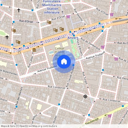 Paris IX - avenue Trudaine.