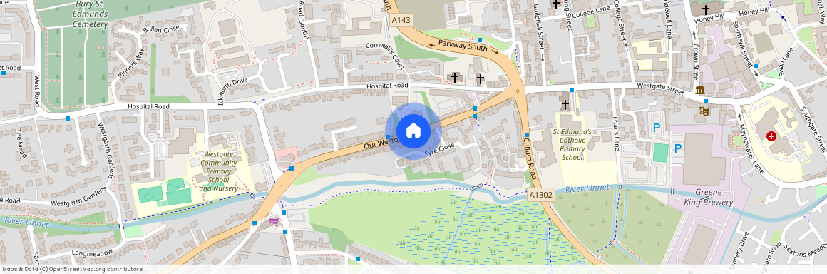 Out Westgate, Bury St Edmunds, Suffolk, IP33