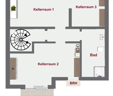 Moderne 75m² Wohnung mit Terrasse, Gartennutzung und einen großen K... - Foto 6