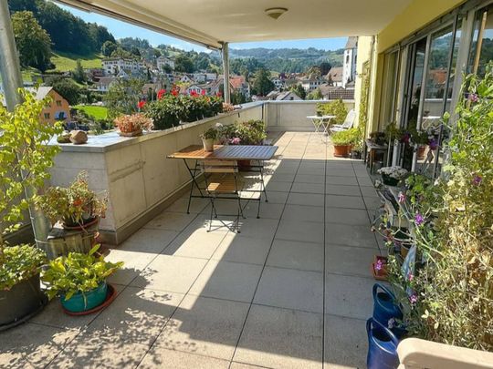 Moderne 4.5-Zimmer-Attika-Wohnung: grosse Terrasse mit Aussicht - Foto 1