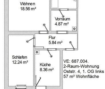 2-Raum-Wohnung mit Loggia - Foto 4