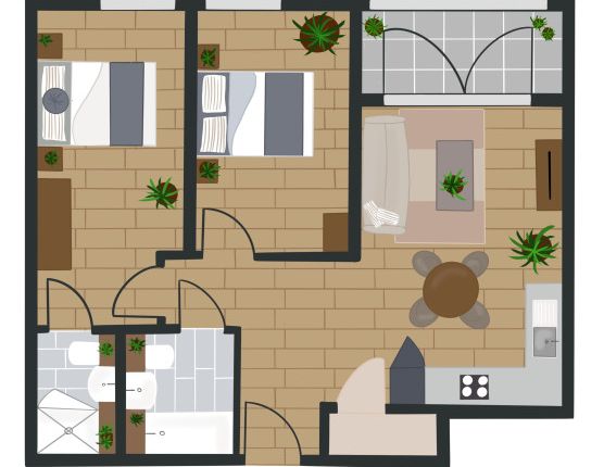 Apartment Type B3N Atlantic Night - Photo 1