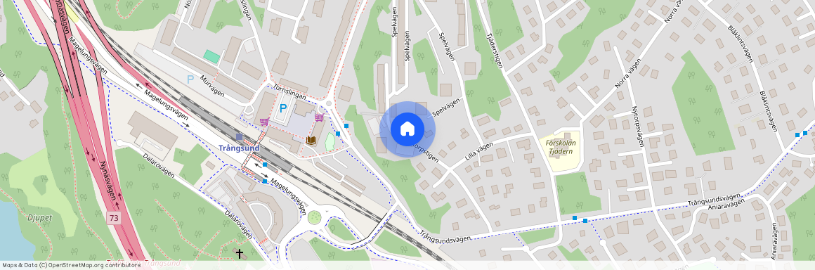 Korpstigen 10, Trångsund