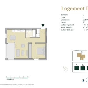 2.5 Zimmer, 53 m², 1. Stock - Photo 3