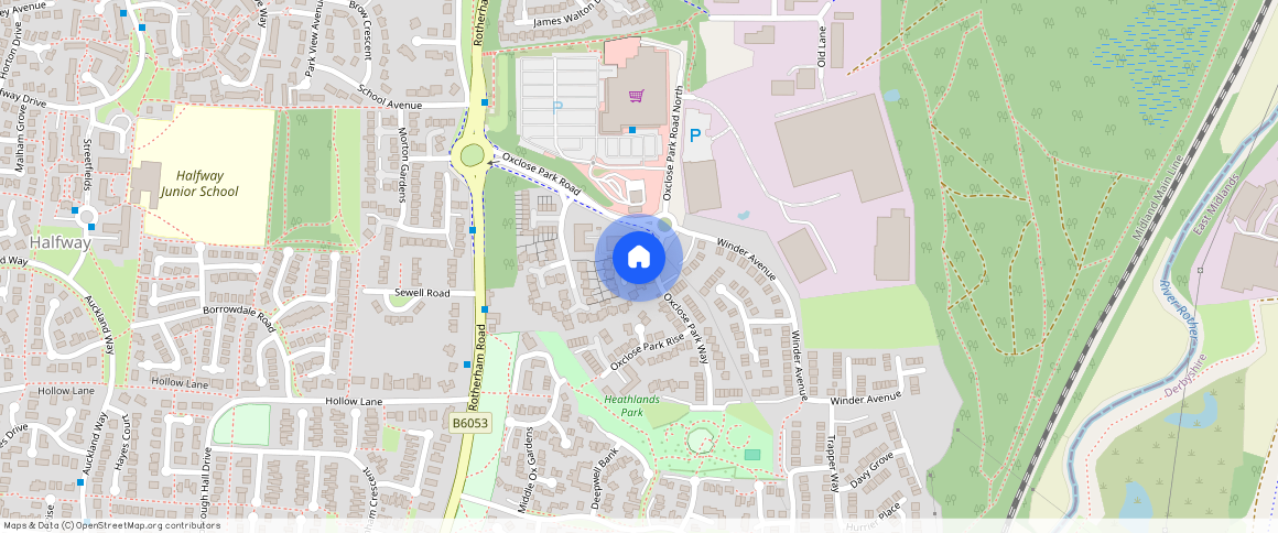 Oxclose Park Gardens, Halfway, Sheffield, S20