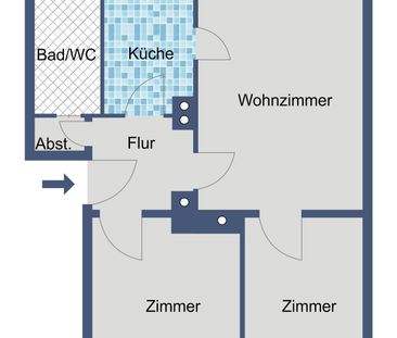 Gemütliche Wohnung ab März frei! - Foto 1