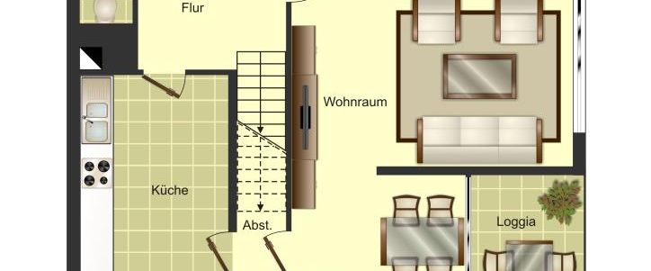 Demnächst frei! 4-Zimmer-Wohnung in Gütersloh Innenstadt - Photo 1