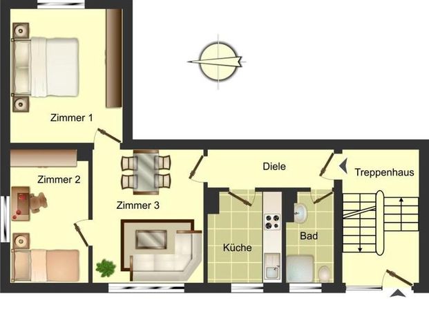 Gemütliche Etagenwohnung in Bergkamen - Foto 1