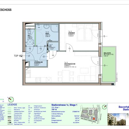 2-Zimmer-Wohnung mit Balkon, Top 18 - Photo 3