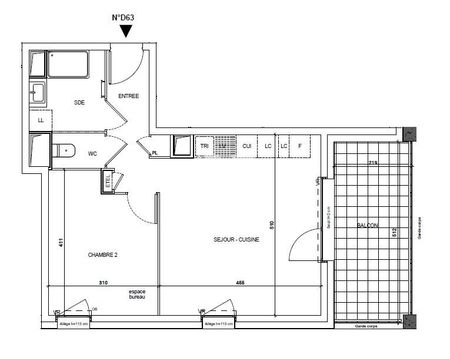 Location Appartement 2 pièces 45m² GRENOBLE 38100 - Photo 2