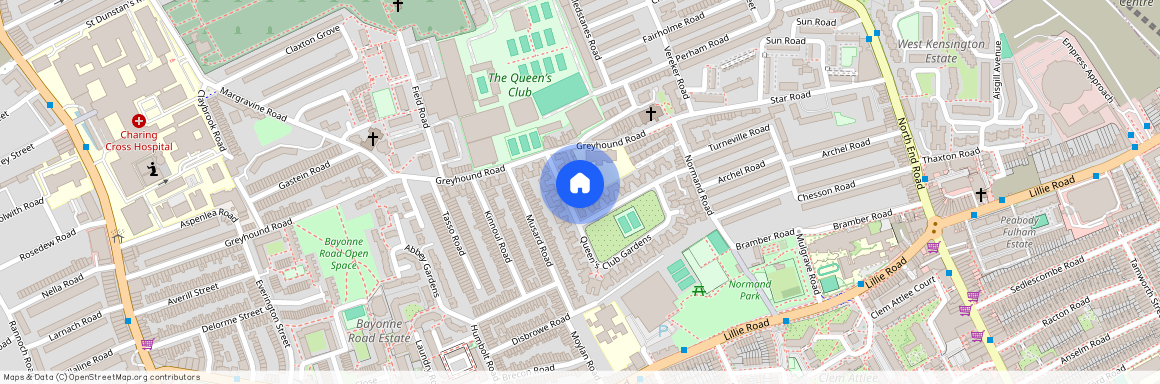 Gainsborough Mansions, Queen's Club Gardens, London, W14