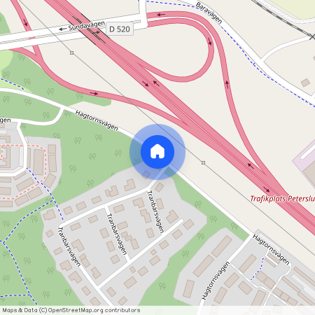 Hagtornsvägen, Oxelösund