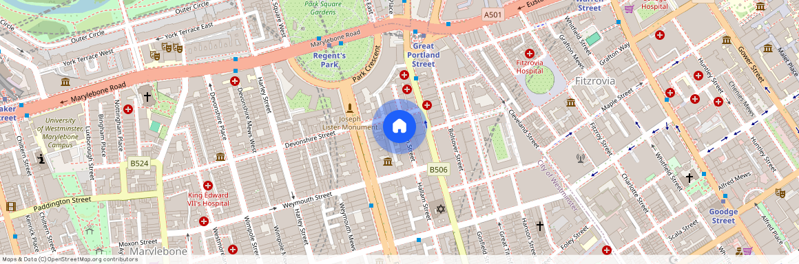 Hallam Court, Hallam Street, W1W, Marylebone, London