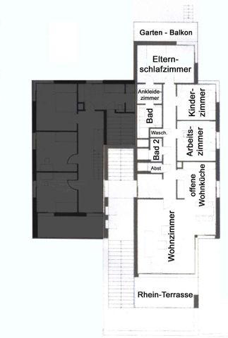 Köln: EXKLUSIVE RHEINBLICK BAUHAUS 4 ZIMMERWOHNUNG / RHEIN - TERRASSE / GARTEN / BALKON / TG - STELLPLATZ - Foto 3