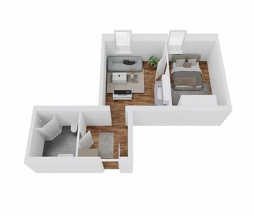 Neubau-Wohnung mit moderner Küchenzeile und Badewanne - Photo 2