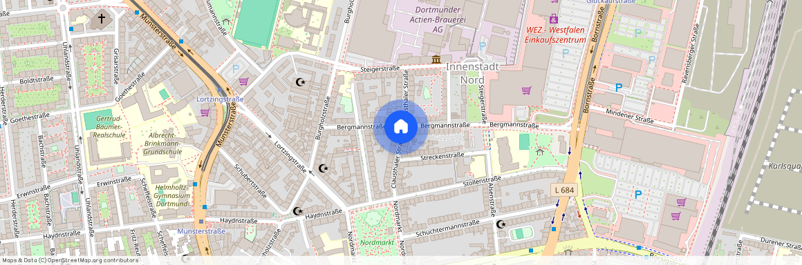 Clausthaler Straße, 44145 Dortmund - Innenstadt-Nord